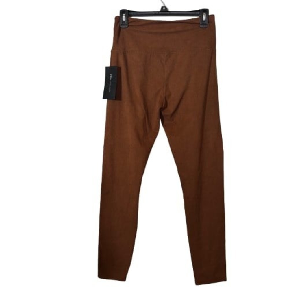 Intro Love the Fit Women's Leggings Small NWT Faux Suede Seamless Brown - Picture 2 of 5